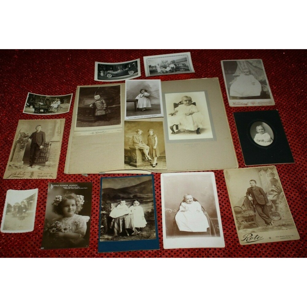 Antique Black & White Photography Lot of 15 Late 1800's to Early 1900's #5